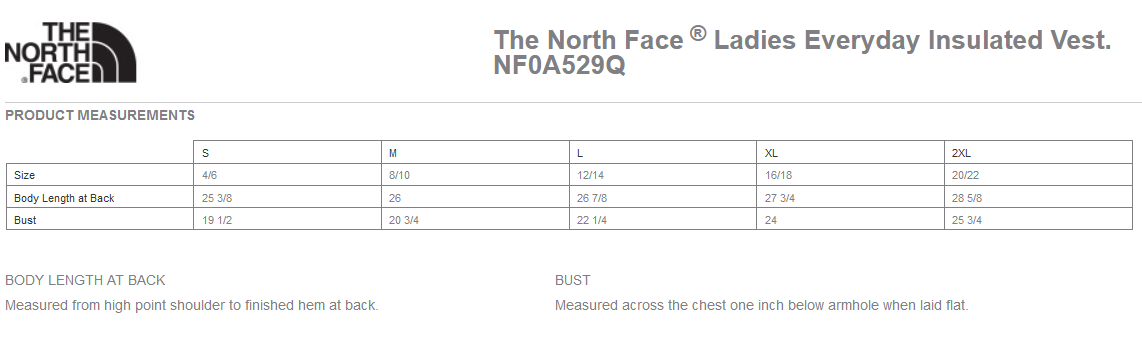 The North Face® Ladies Everyday Insulated Vest (NF0A529Q-TECAN)