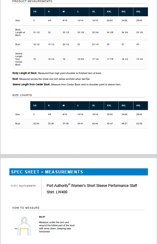 Port Authority® Women's Short Sleeve Performance Staff Shirt(LW400-TECAN)