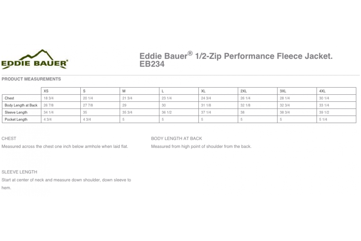 Eddie Bauer® 1/2-Zip Performance Fleece Jackets (EB234-TECAN)