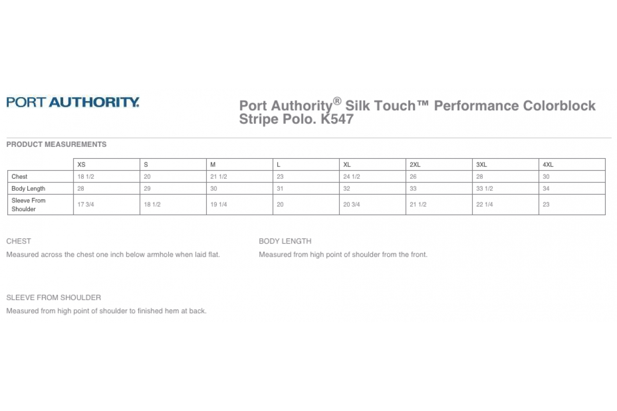 Port Authority® Silk Touch™ Performance Colorblock Stripe Polo (K547-TECAN)