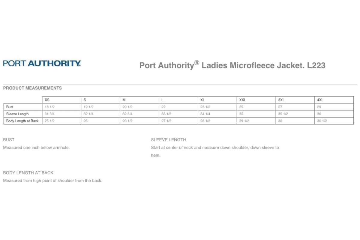 Port Authority Ladies' Microfleece Jacket (L223-TECAN)
